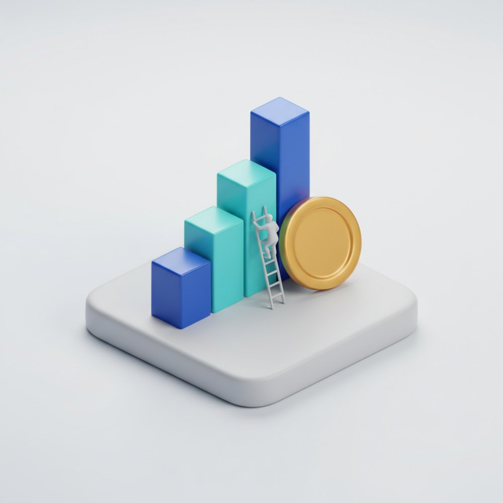 Gráfico em miniatura representando economia